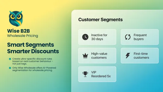 Wise B2B Wholesale Pricing screenshot