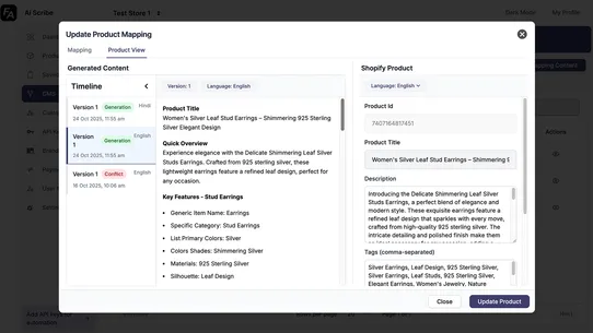 AI Scribe ‑ Content Generation screenshot