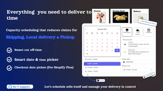 Delivery Date &amp; Pickups screenshot