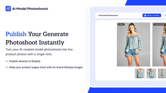 AI Model Photoshoot screenshot