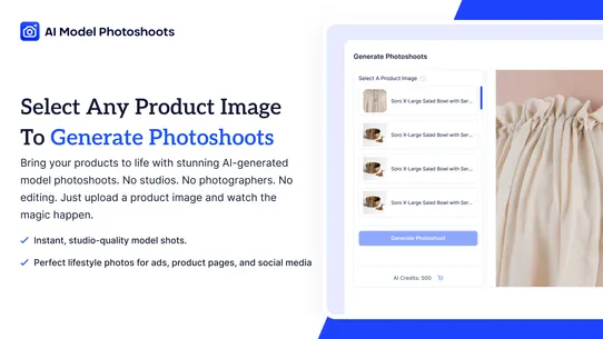 AI Model Photoshoot screenshot