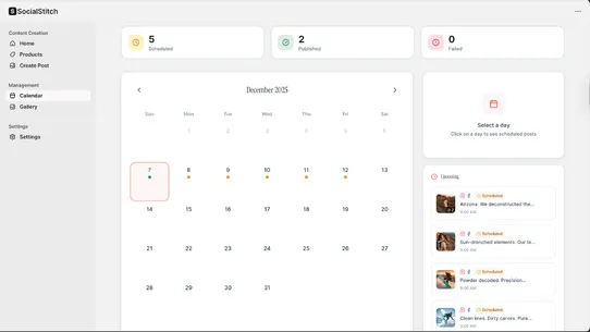 SocialStitch screenshot