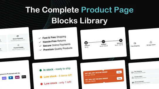 Iconic Blocks: Product Blocks screenshot