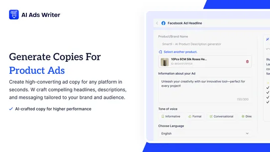 AI Ads Writer screenshot