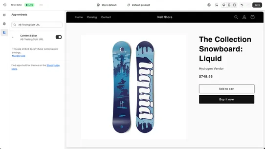 AB : Testing Split URL screenshot
