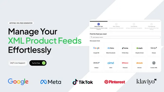 Artifind: XML Feed Generator screenshot