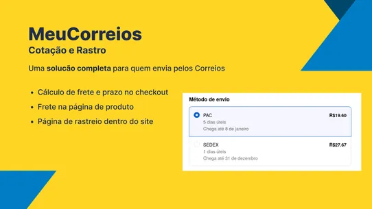 MeuCorreios ‑ Cotação e Rastro screenshot