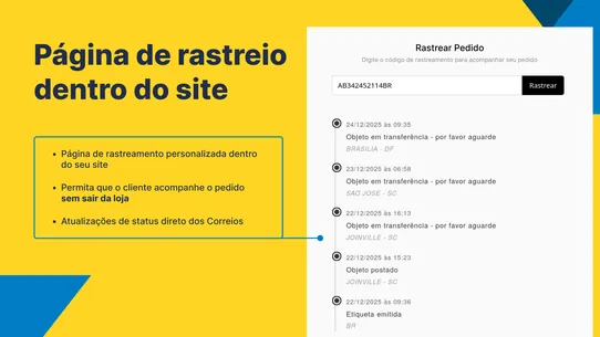 MeuCorreios ‑ Cotação e Rastro screenshot