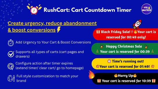 RushCart: Cart Countdown Timer screenshot