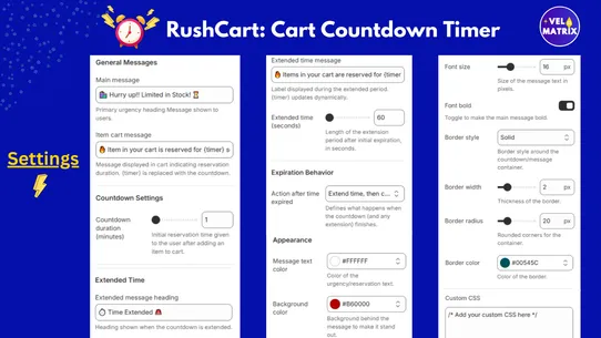 RushCart: Cart Countdown Timer screenshot