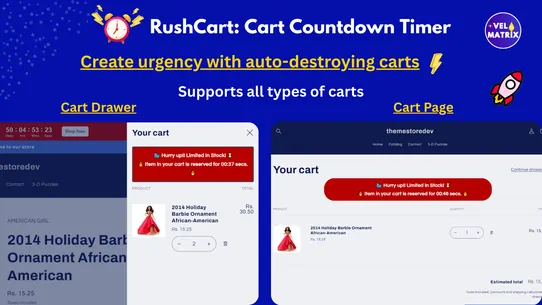 RushCart: Cart Countdown Timer screenshot