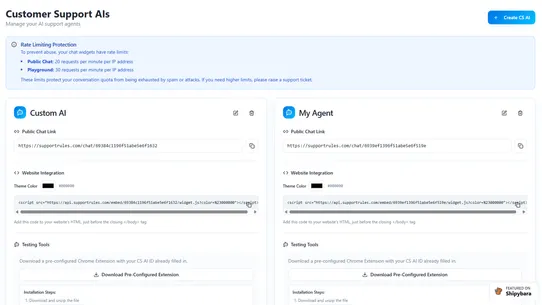 Customer Support AI Chat by SR screenshot