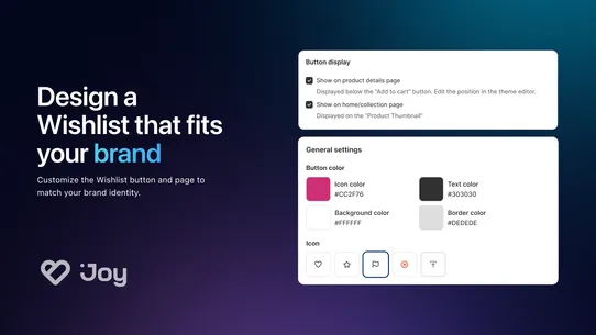 Joy Wishlist app screenshot