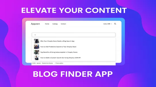 Appzen Blog Finder screenshot