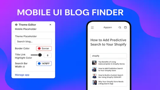 Appzen Blog Finder screenshot