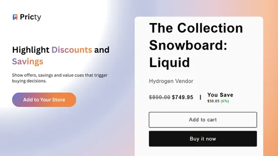 Pricty: Custom Price Blocks screenshot