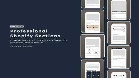 Theme Sections &amp; Blocks Store screenshot