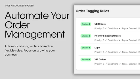 Sage Auto Order Tagger screenshot