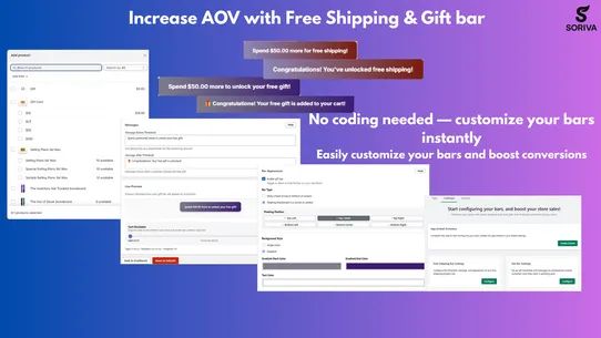Soriva Free‑Shipping&amp;Gift‑Bar screenshot