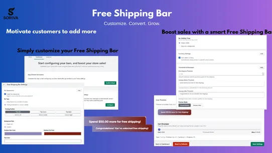 Soriva Free‑Shipping&amp;Gift‑Bar screenshot