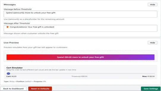 Soriva Free‑Shipping&amp;Gift‑Bar screenshot