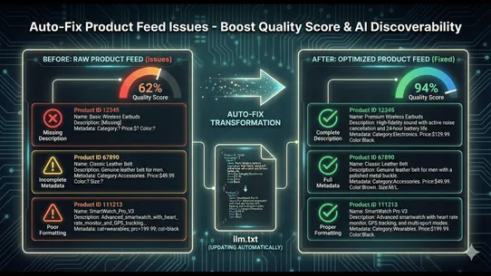 LLM.txt &amp; AI Feed Optimizer screenshot