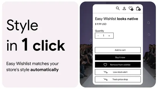 Easy Wishlist &amp; Back in stock screenshot