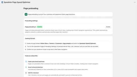 Speedster Page Speed Optimizer screenshot