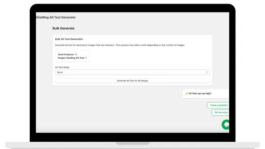 Gistmag Alt Text Generator screenshot