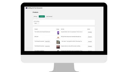 Gistmag Alt Text Generator screenshot