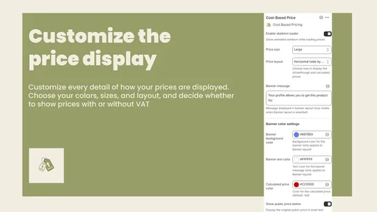 Cost Based Pricing screenshot