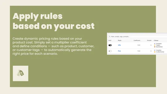 Cost Based Pricing screenshot