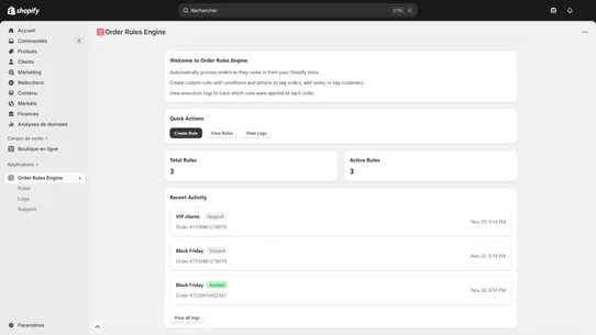 RuleWorks: Order Rules Engine screenshot