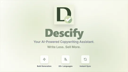 Descify: AI‑Powered Generator screenshot