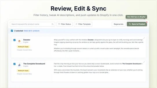 Descify: AI‑Powered Generator screenshot