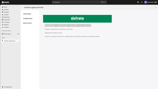 Sisfrete Logística de Frete screenshot