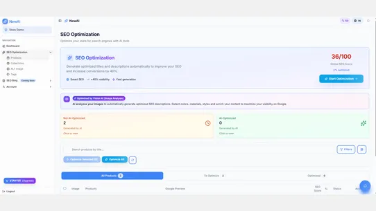 NewAI ‑ AI SEO and Marketing screenshot