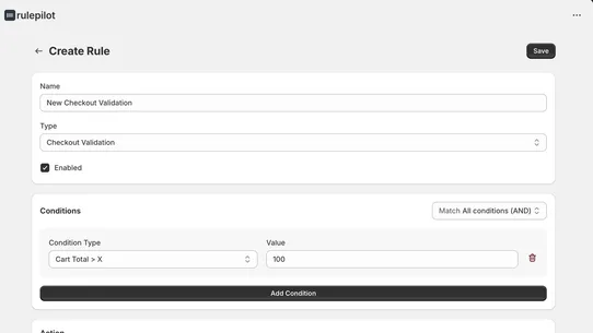 RulePilot screenshot