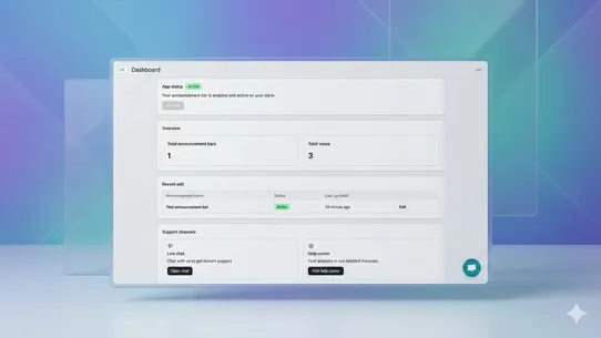 ZenCom Announcement Bar screenshot