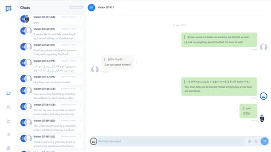 SiteChat AI screenshot