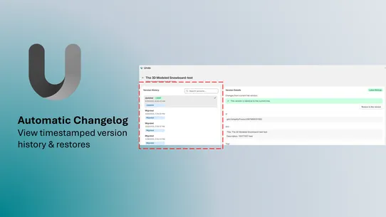 Undo: Backup and Restore screenshot