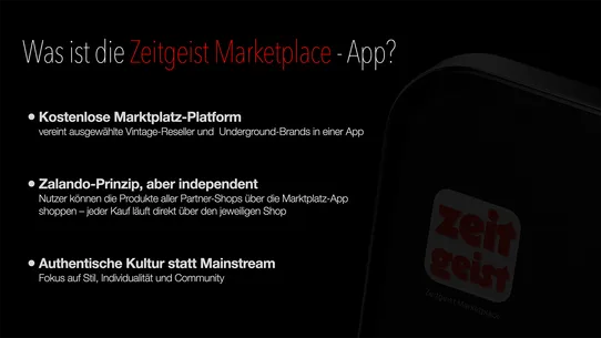 Zeitgeist Marketplace Connect screenshot