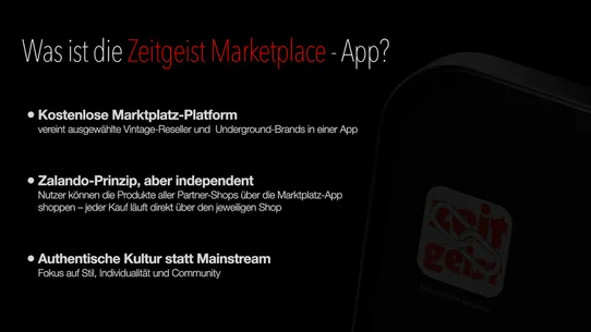 Zeitgeist Marketplace Connect screenshot