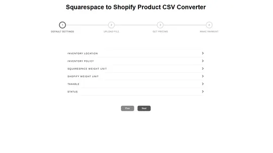 Vostari Converter: Squarespace screenshot