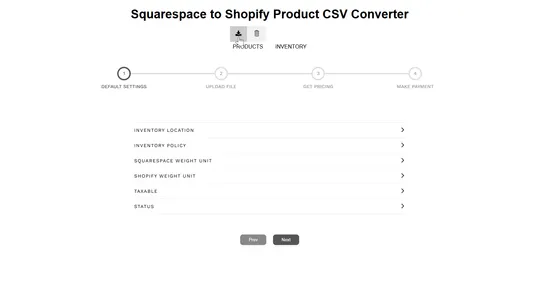 Vostari Converter: Squarespace screenshot