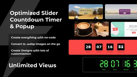Optimized Slider,Timer &amp; Popup screenshot