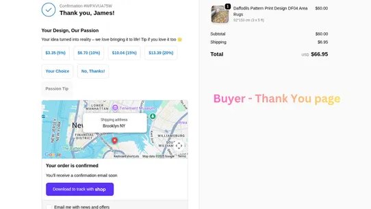TipJoy – Post Purchase Tips screenshot