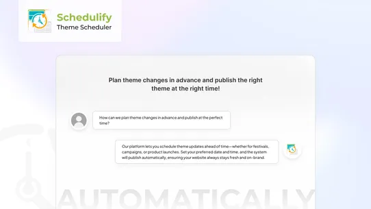 Schedulify ‑ Theme Scheduler screenshot