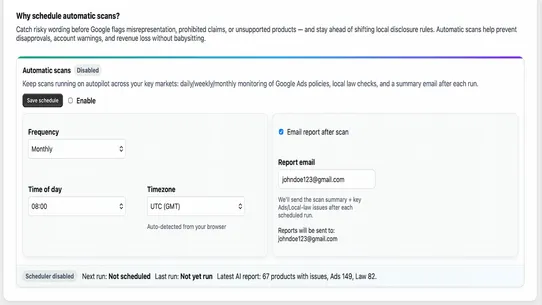 Ads Compliance for Google Ads screenshot