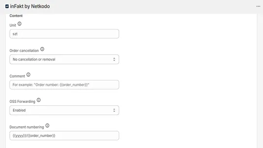 inFakt Integration screenshot